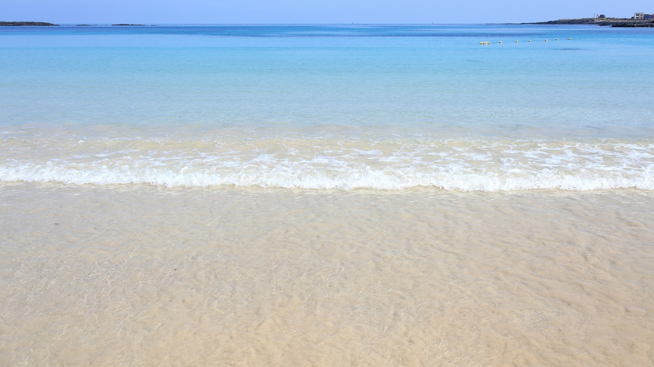 beach jeju empty white sand free photo