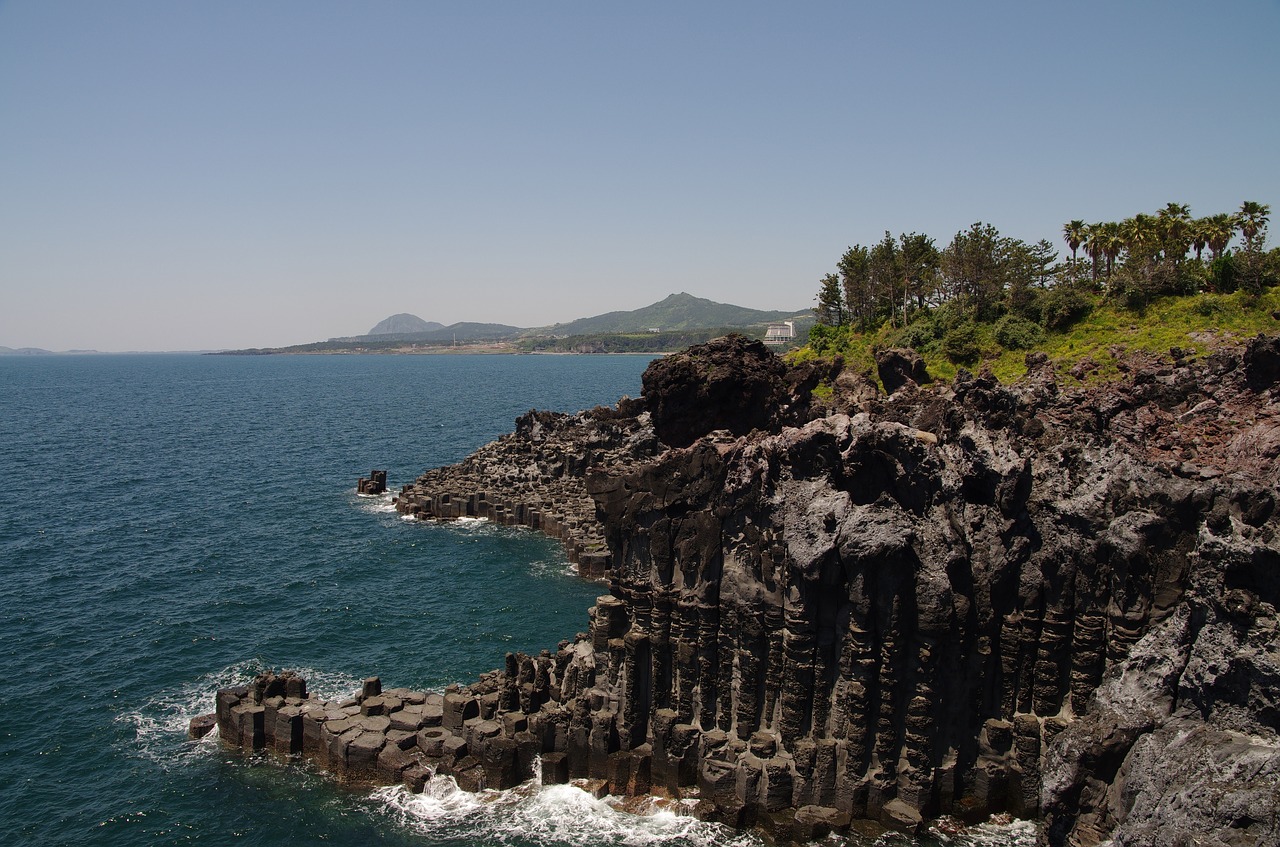 jeju island beach jeju sea free photo