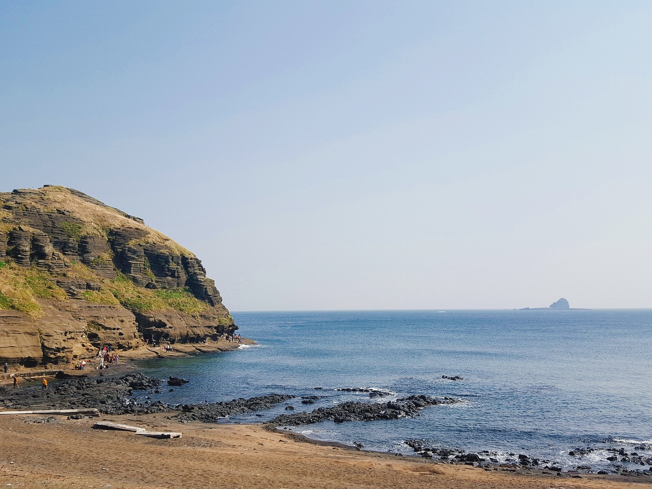 jeju island a bunch for coastal sea free photo