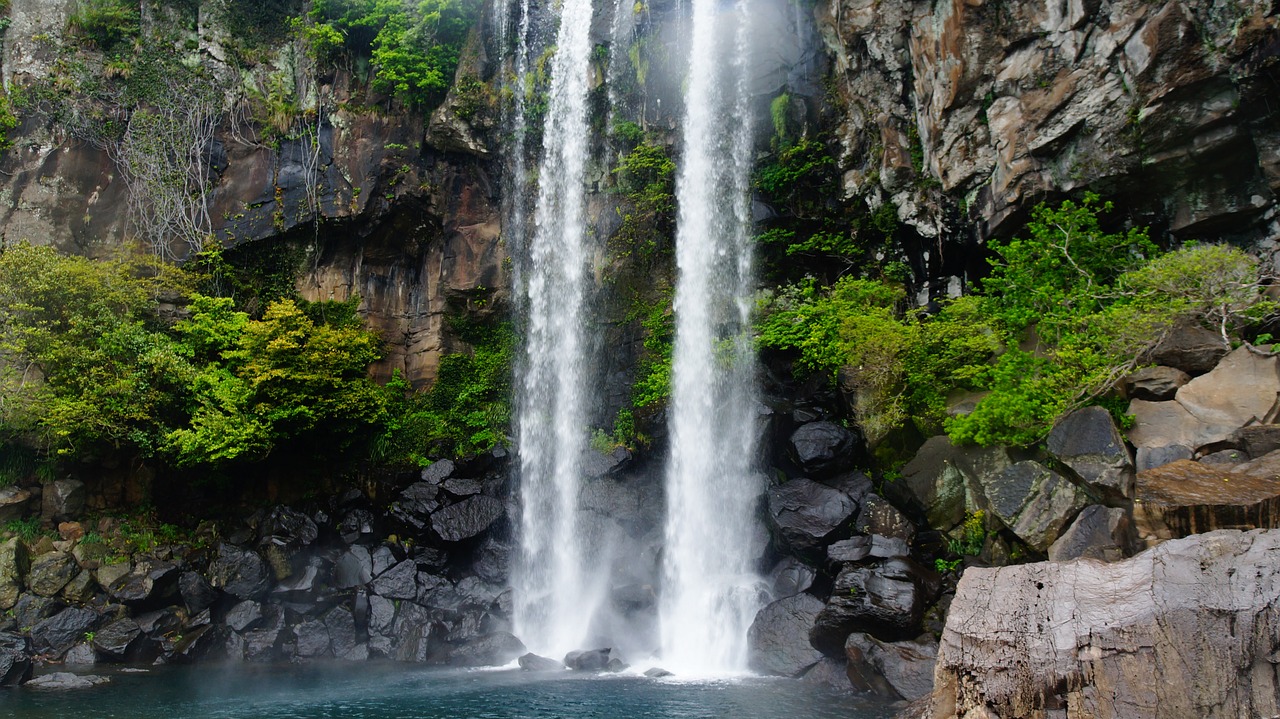 jeju square falls square falls free pictures free photo