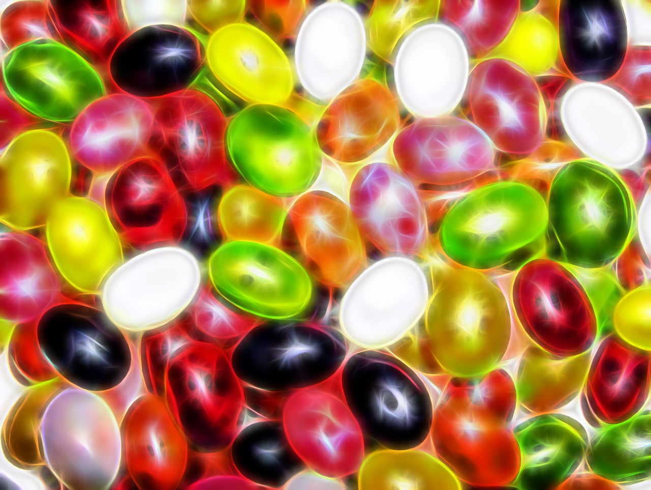 jellybeans candy fractalius free photo