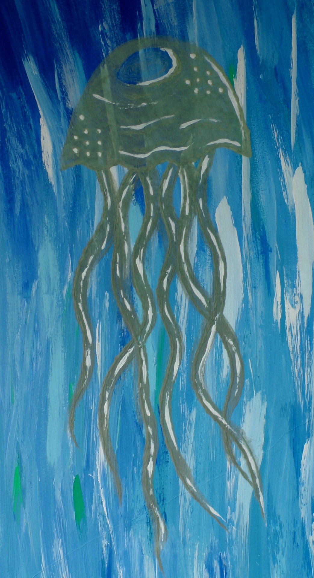 jellyfish painting paintings free photo