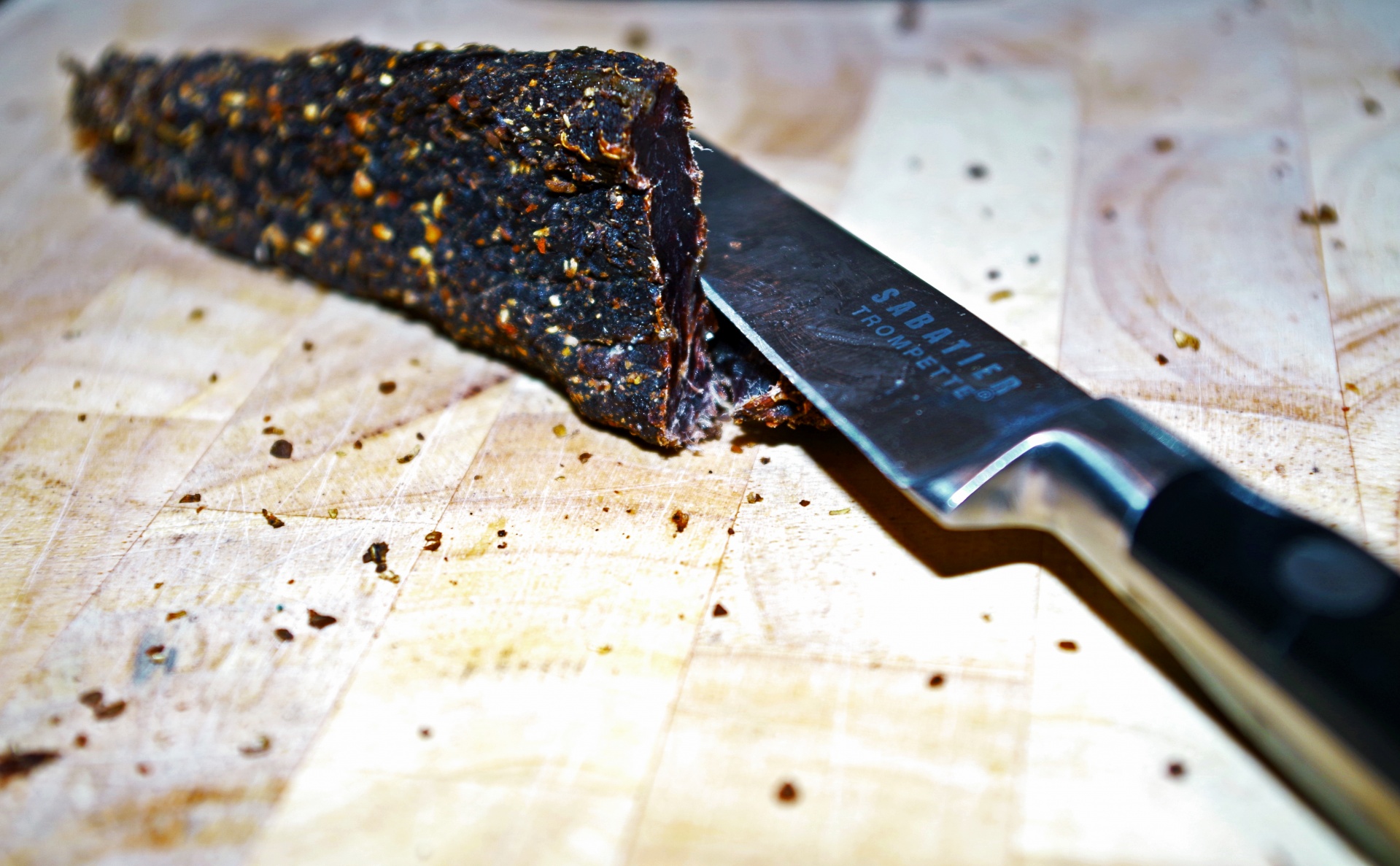 biltong knife chopping board free photo