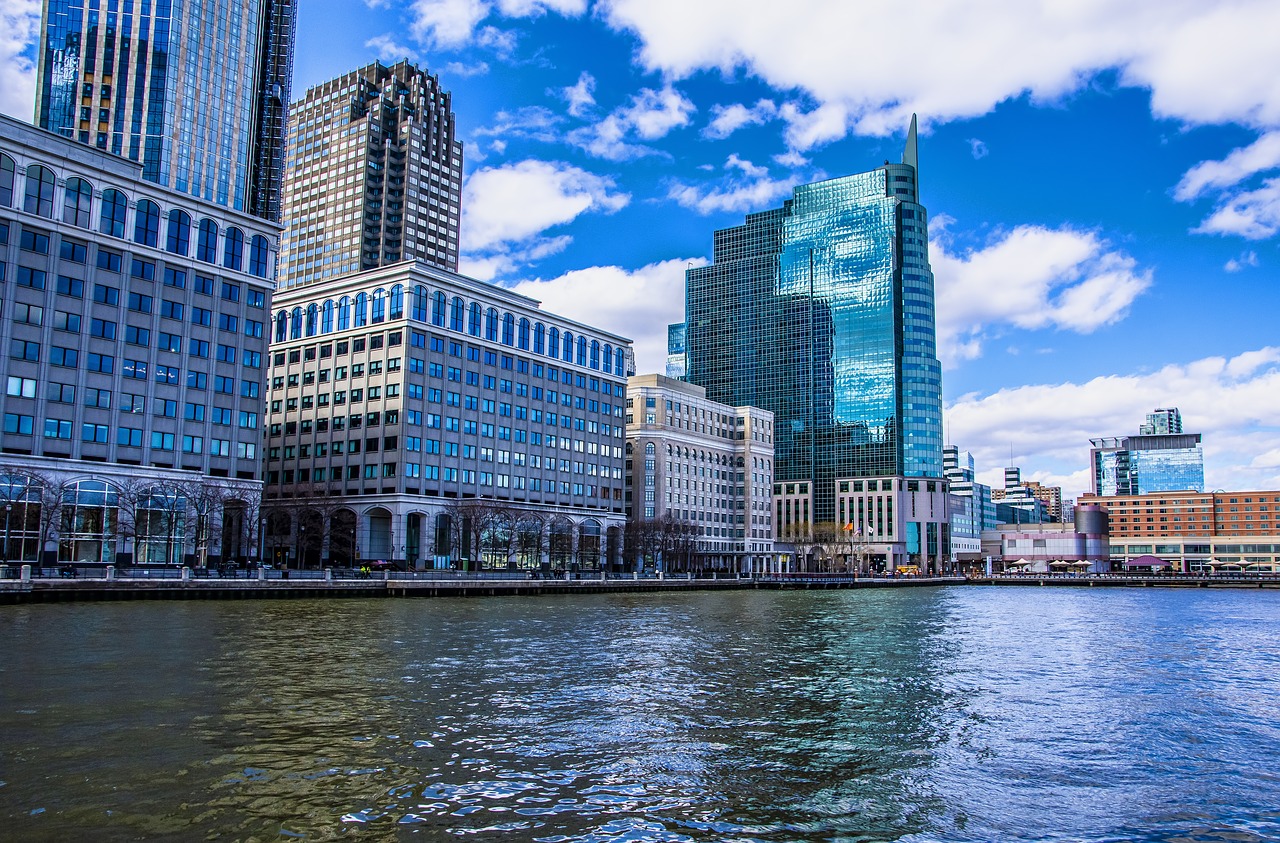 jersey city  dock  water free photo