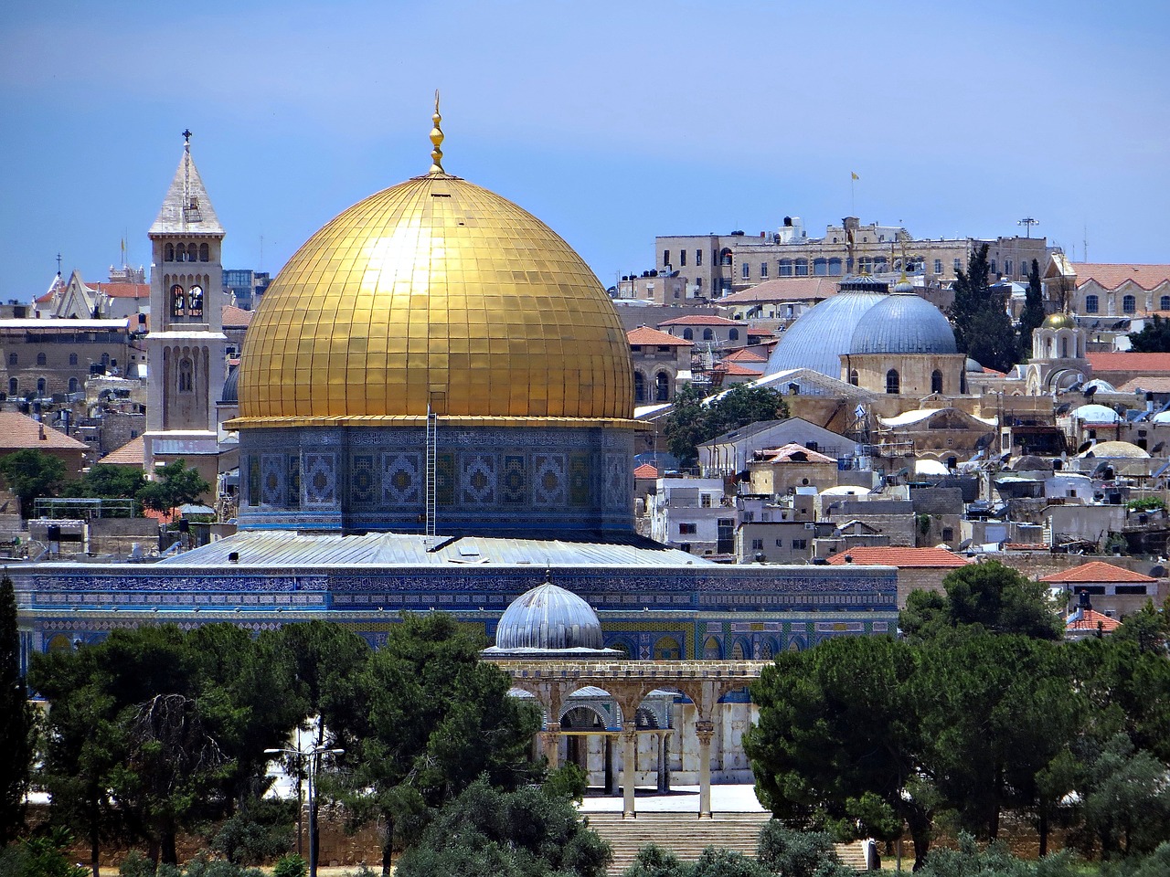 jerusalem gold dome free photo