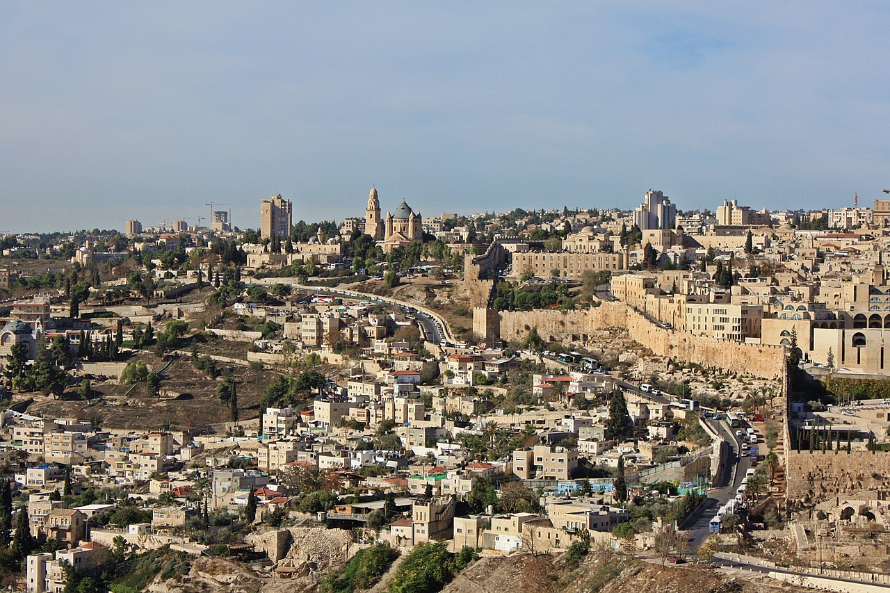 jerusalem panorama of jerusalem view free photo