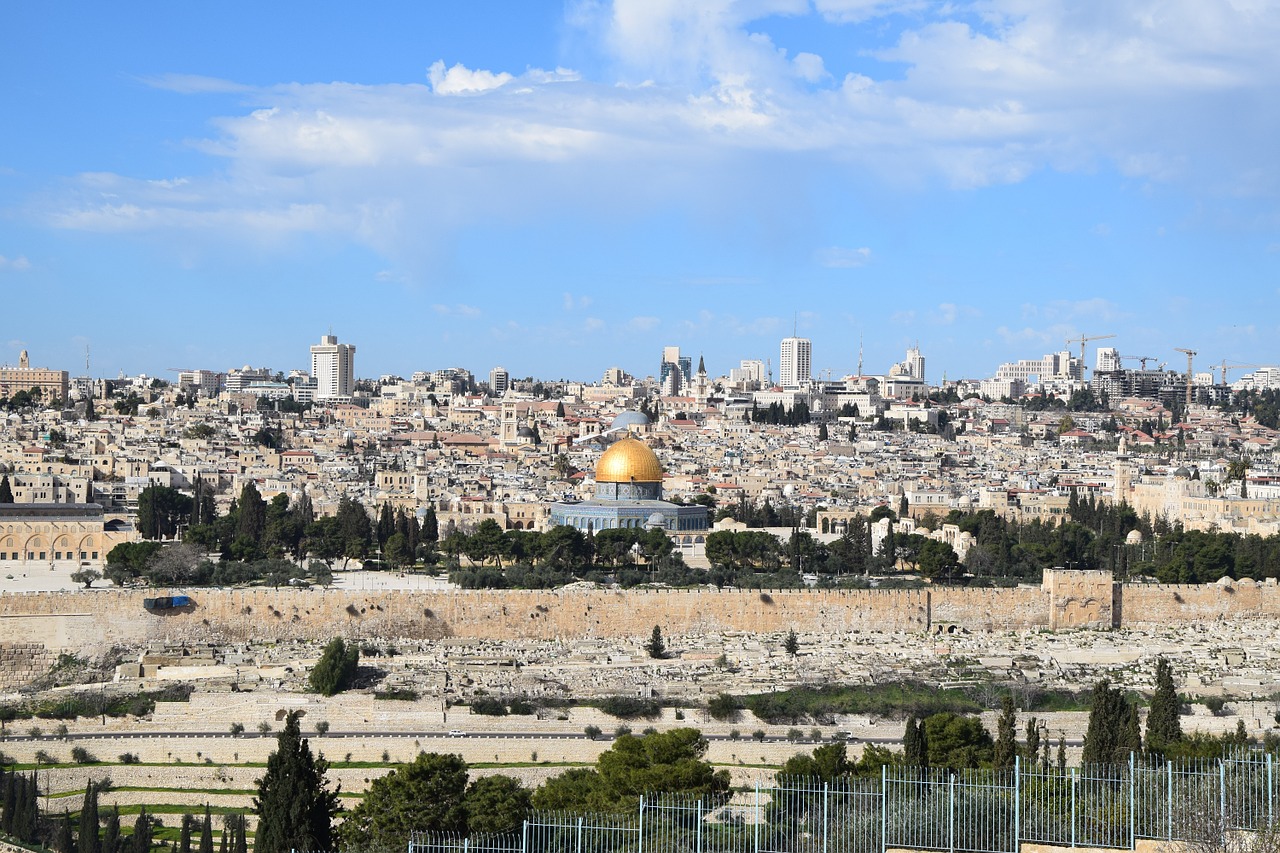 jerusalem the dome city free photo