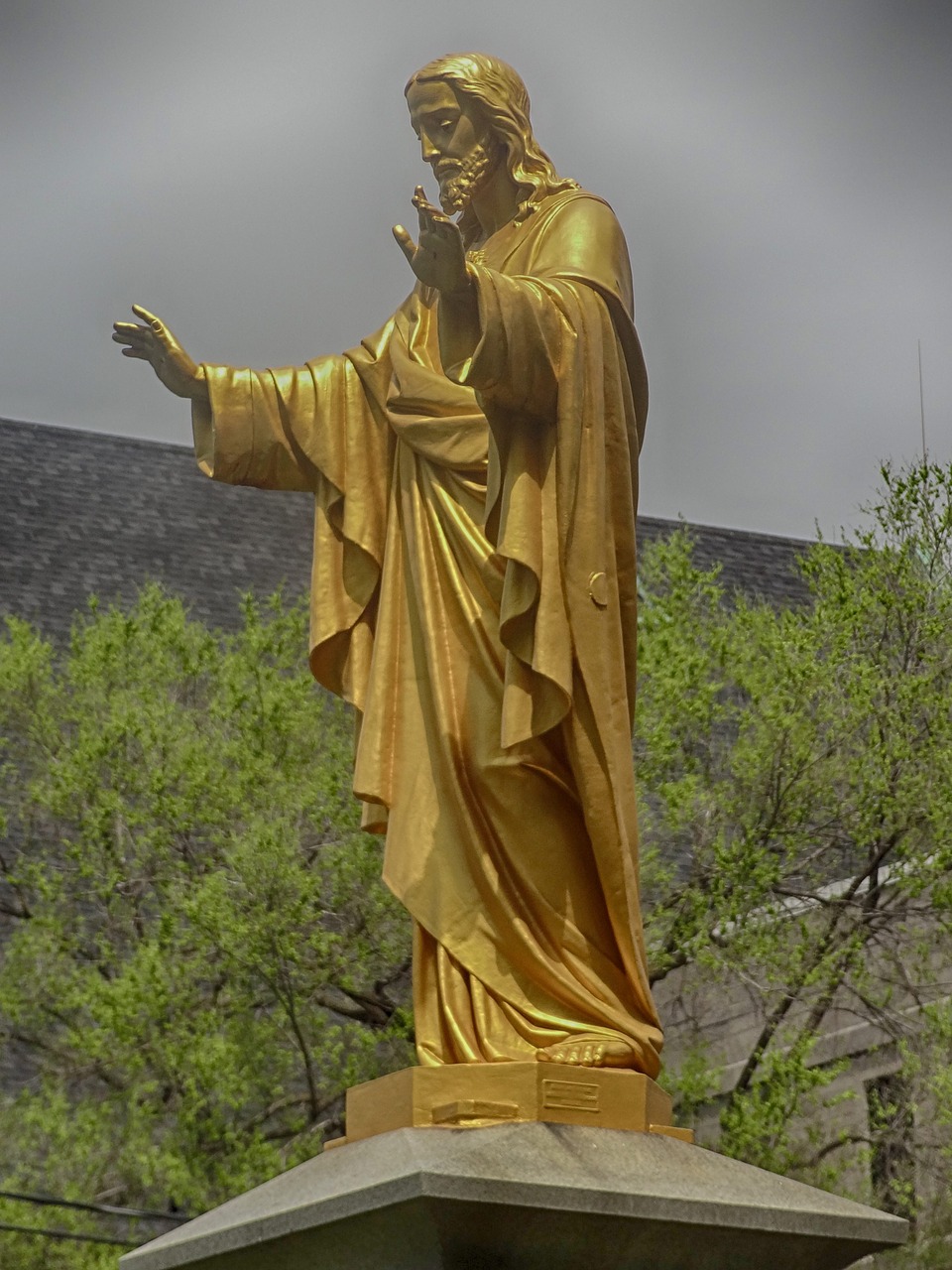 jesus golden christ free photo