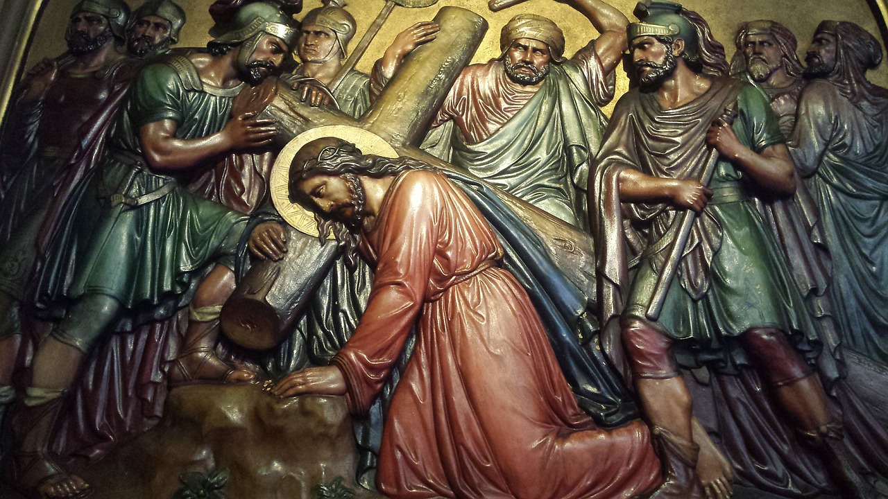 jesus stations of the cross holy free photo