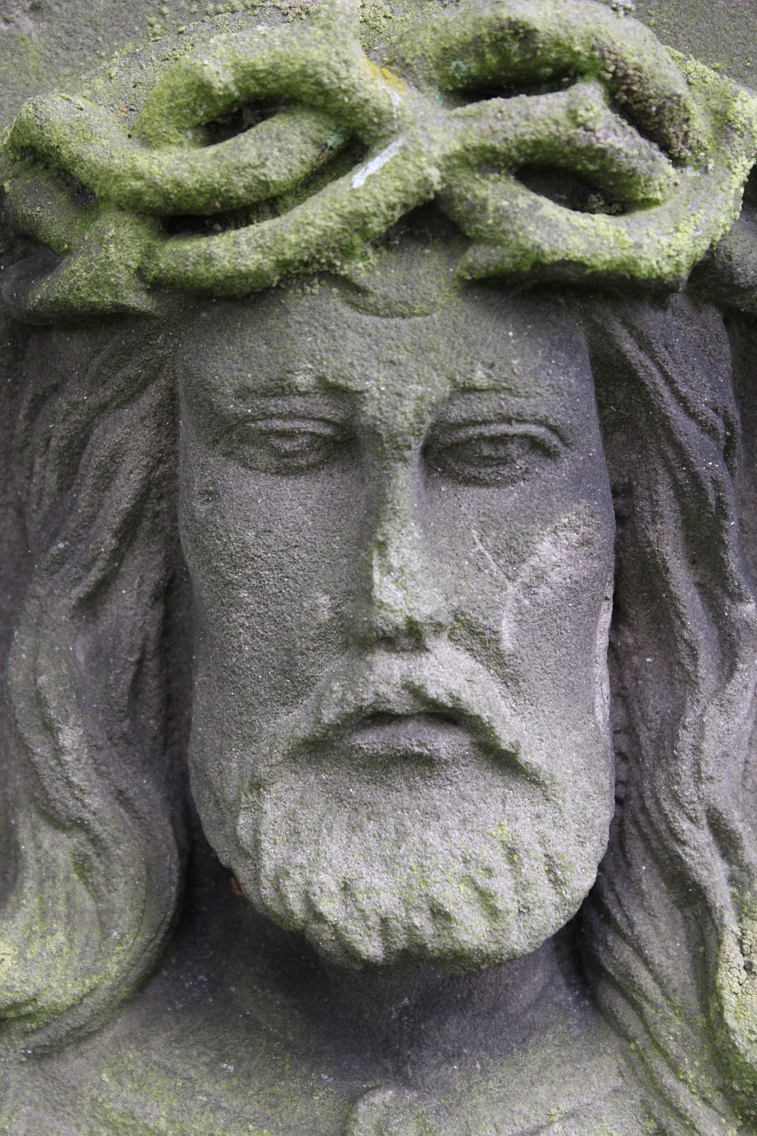 jesus stone figure free photo