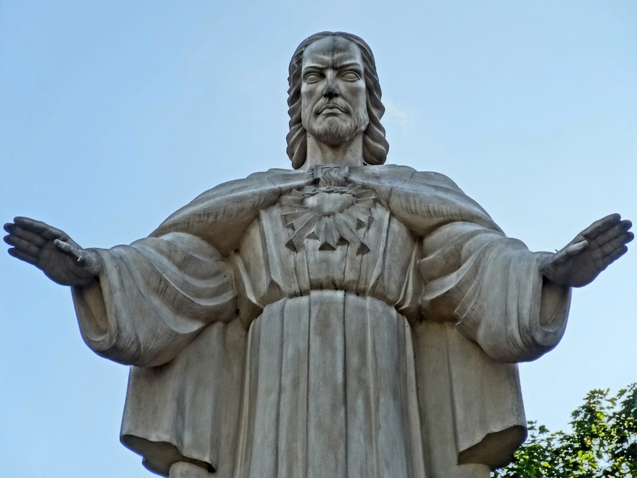 jesus christ monument bydgoszcz free photo