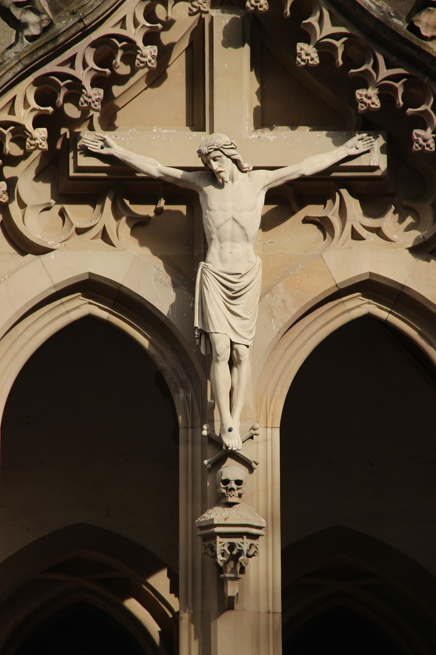 jesus on the cross church architecture free photo