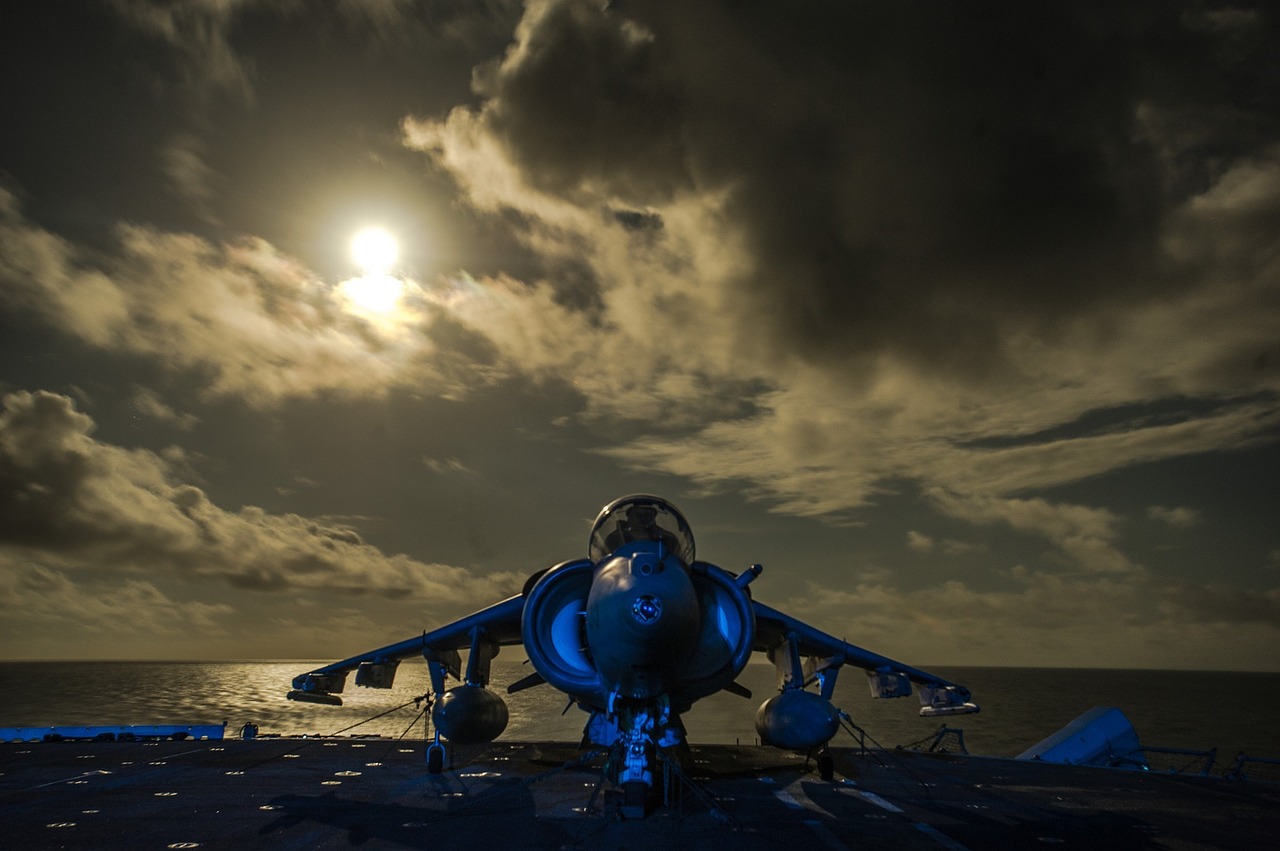 jet moon aircraft carrier free photo