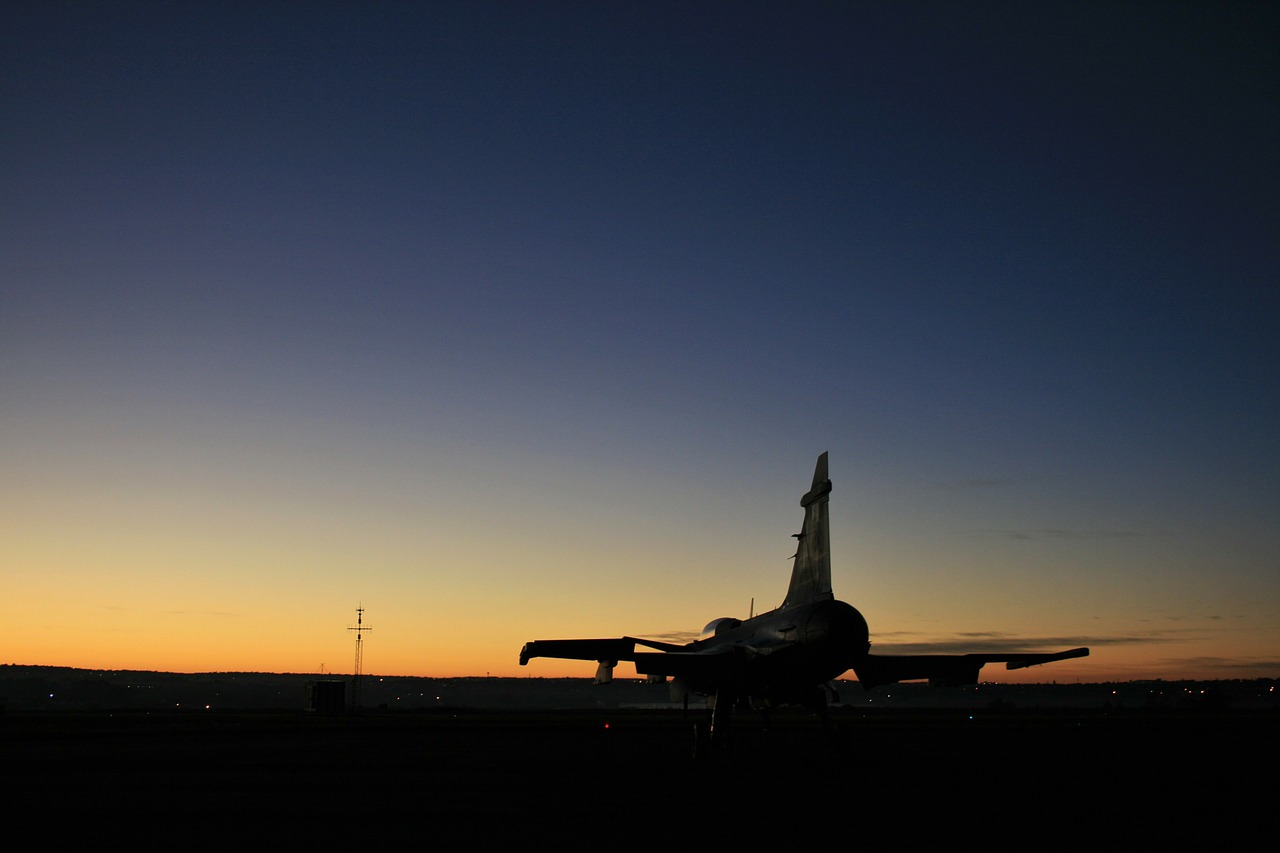 jet aircraft dawn free photo