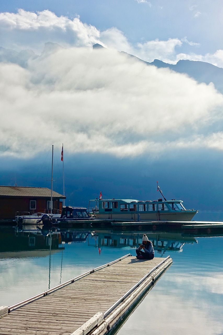 jetty boats tranquil free photo