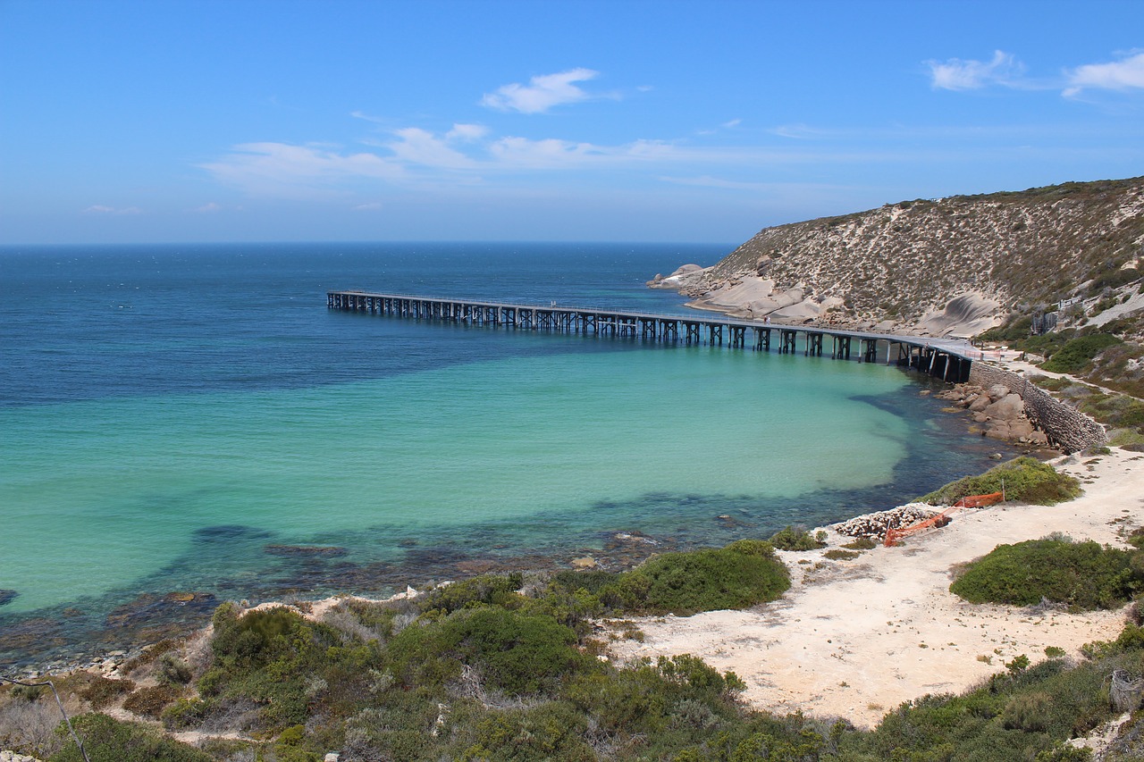 jetty coast sea free photo