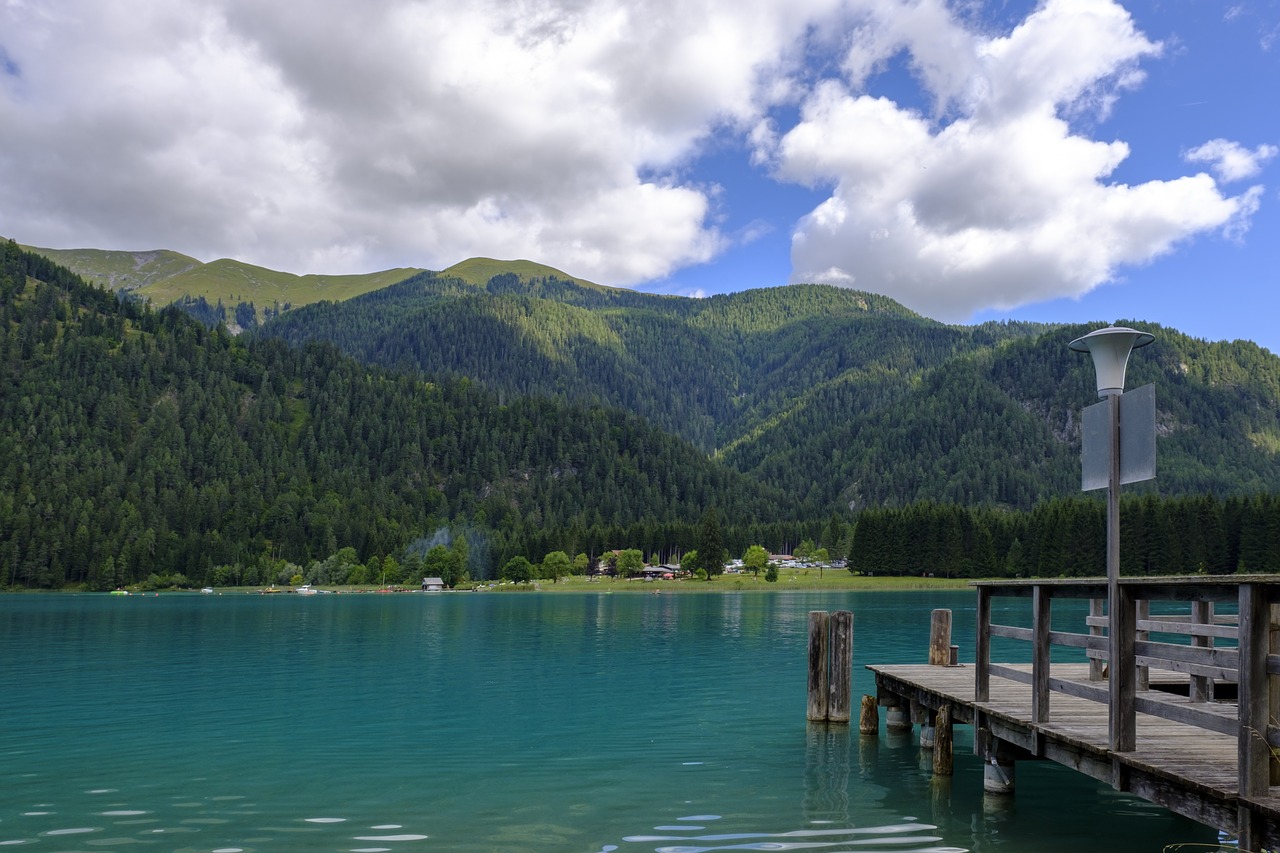 jetty  lake  glacial lake free photo