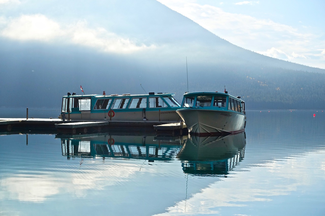 jetty  boats  reflection free photo