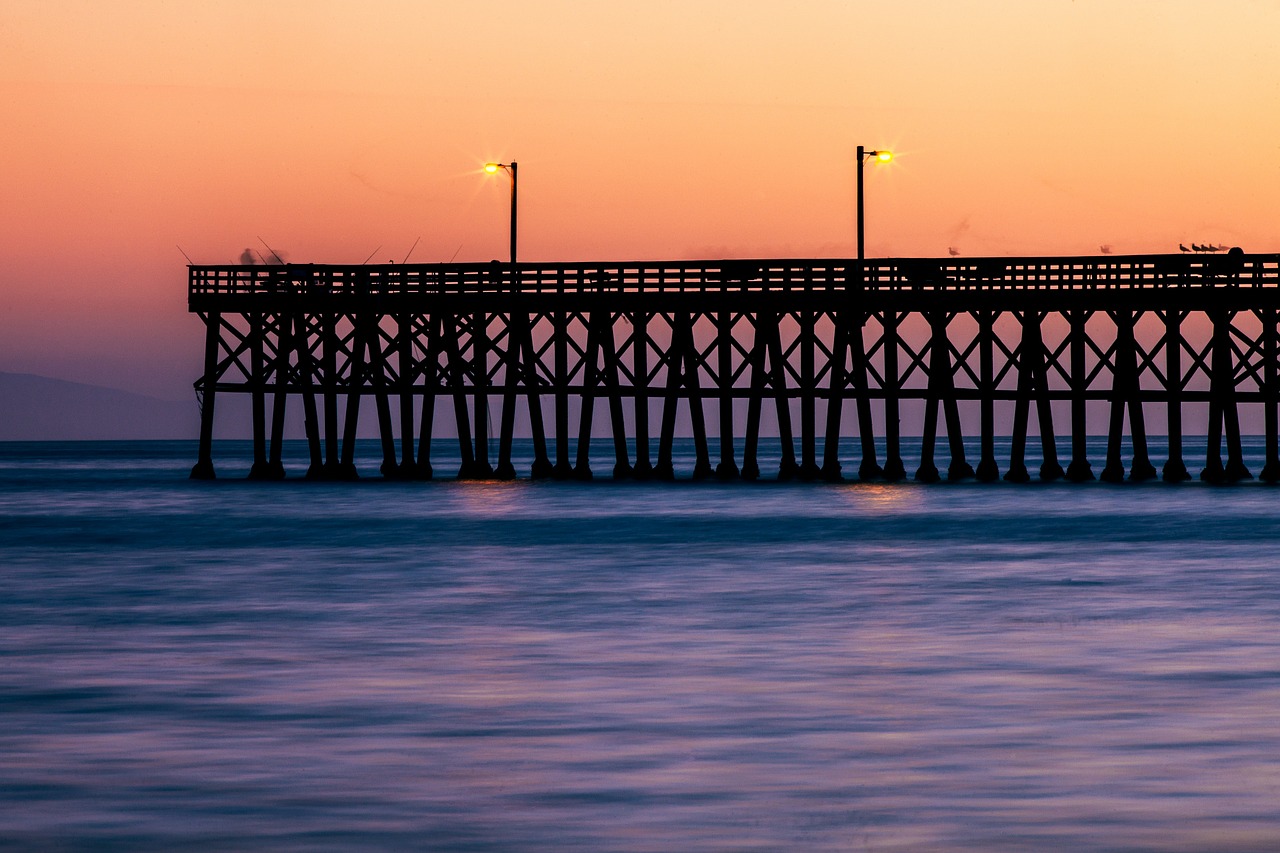 jetty water ocean free photo