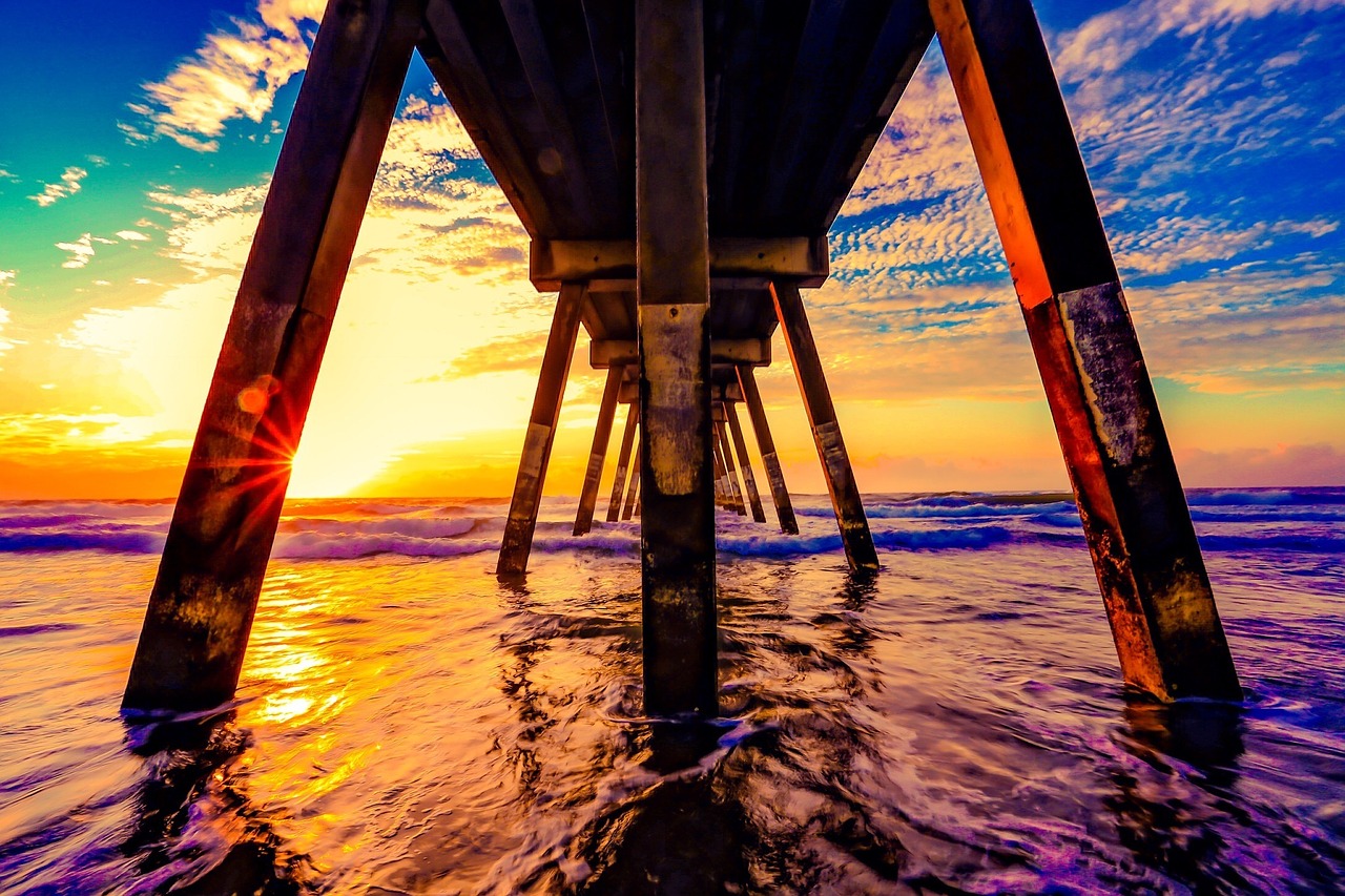 jetty pier ocean free photo