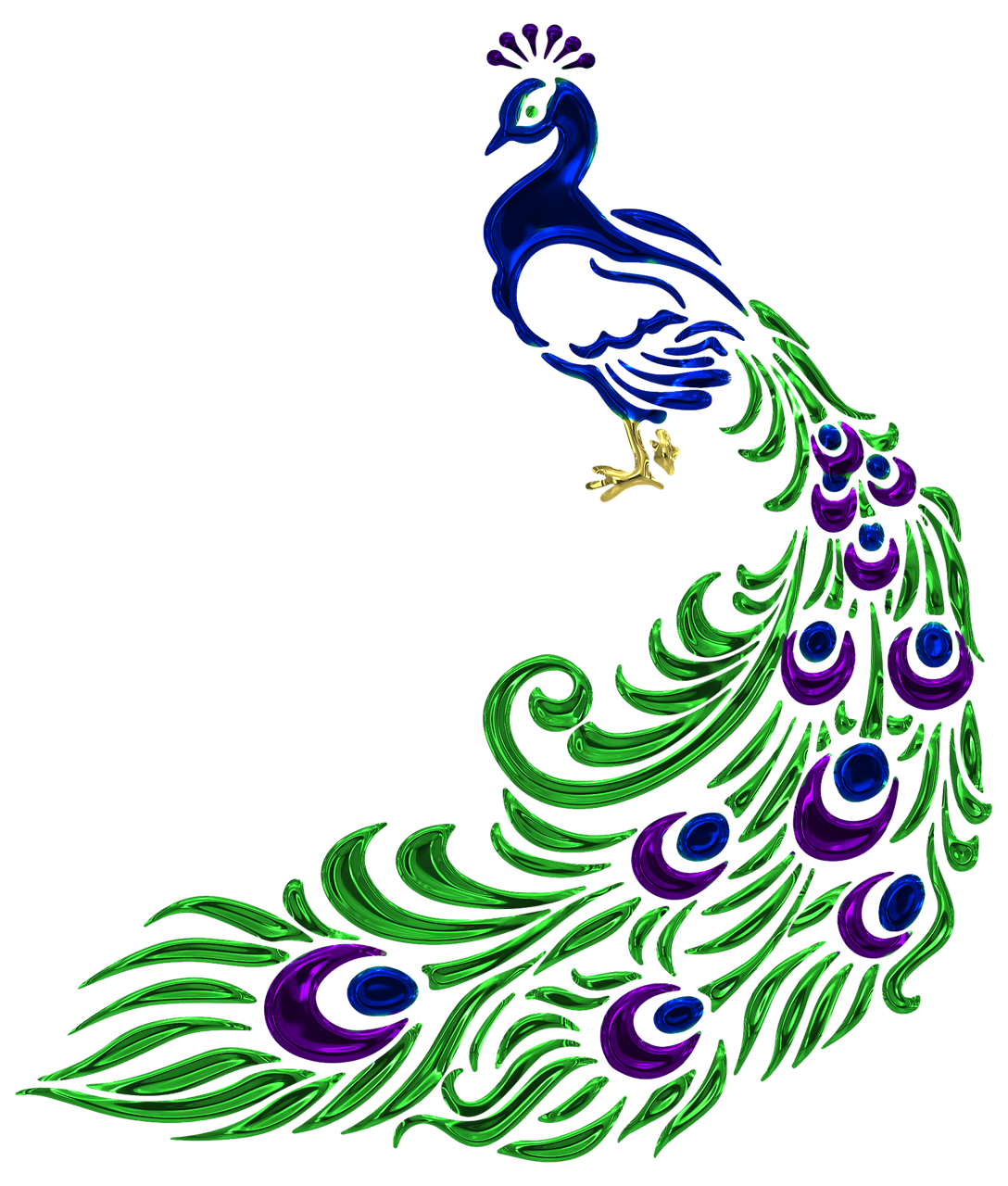 jewel peacock jewelry free photo
