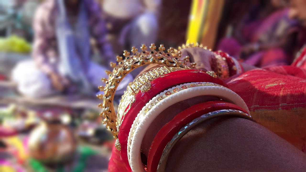jewellery indian weeding gold free photo