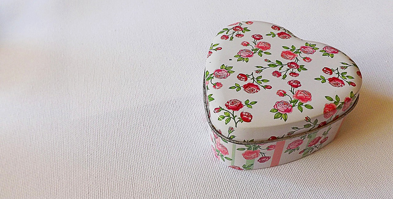 jewellery box rose pattern metal box free photo