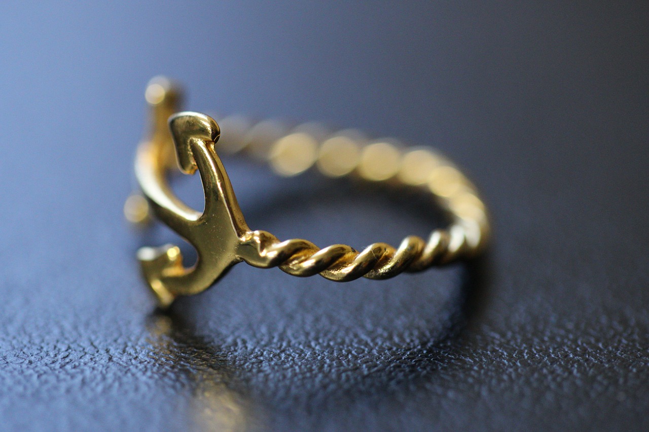 jewelry anchor gold free photo