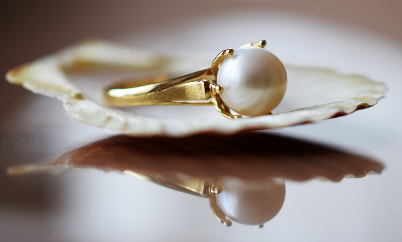 jewelry pearl ring free photo