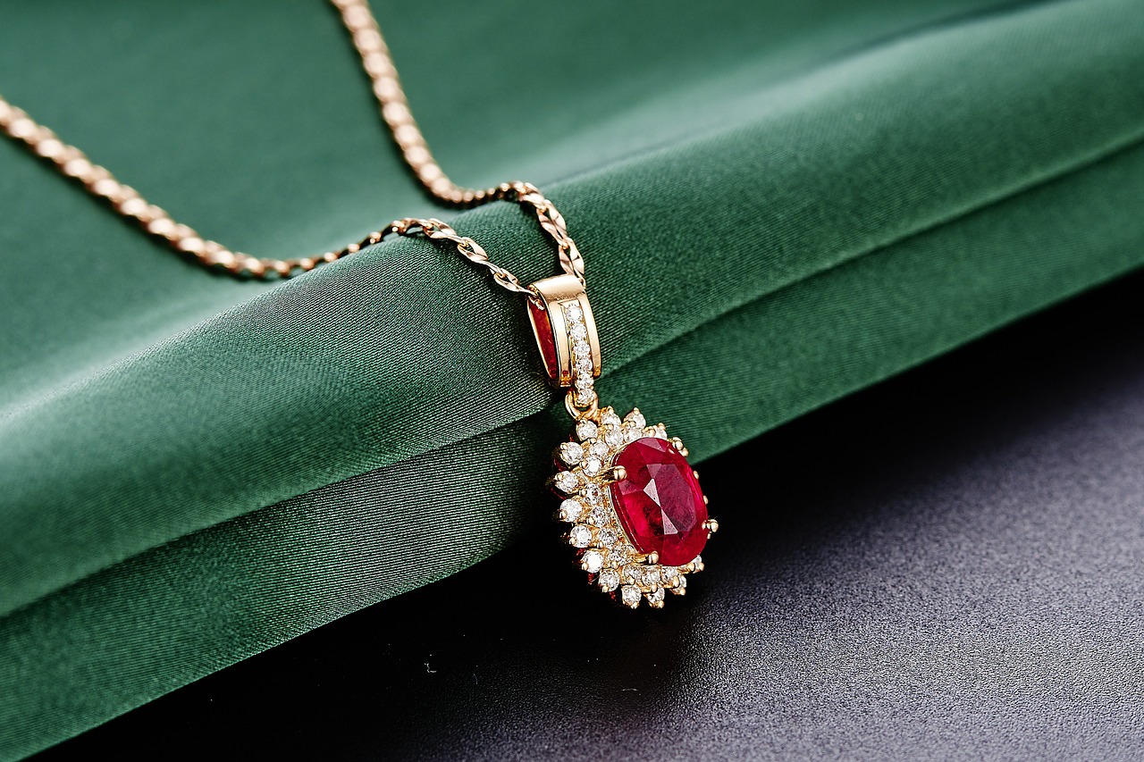 jewelry ruby pendant free photo