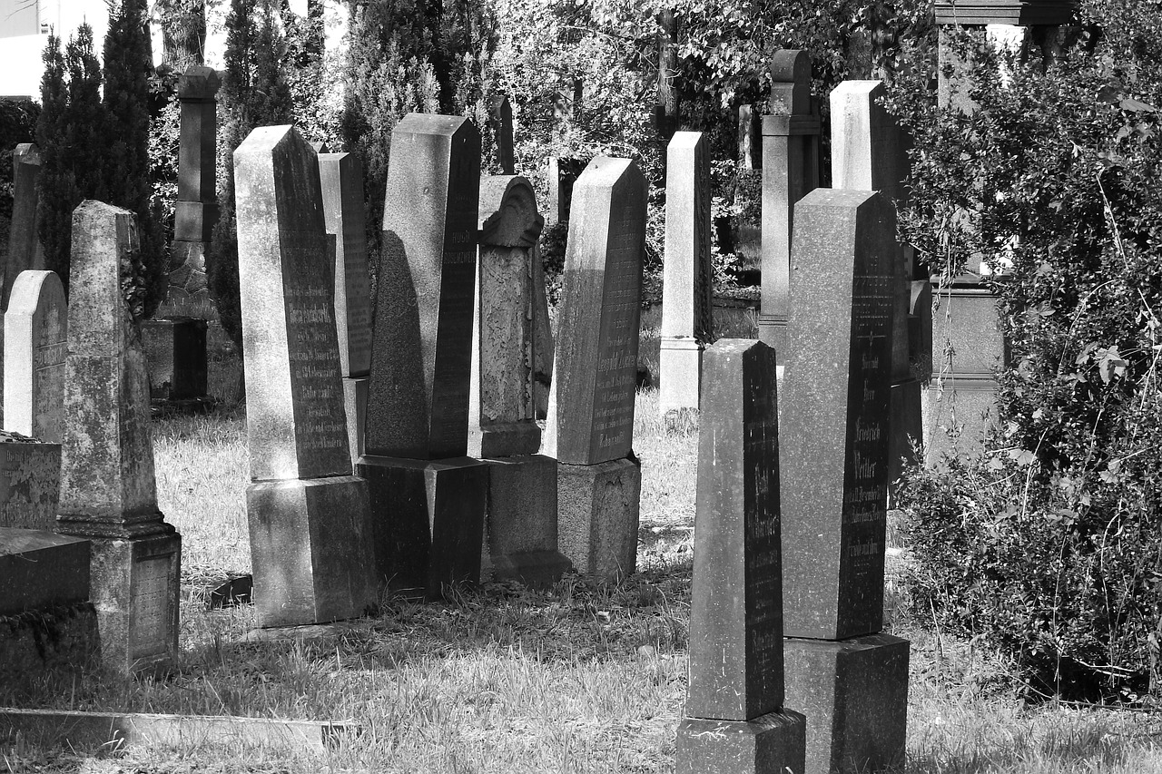jewish cemetery cemetery tombstone free photo