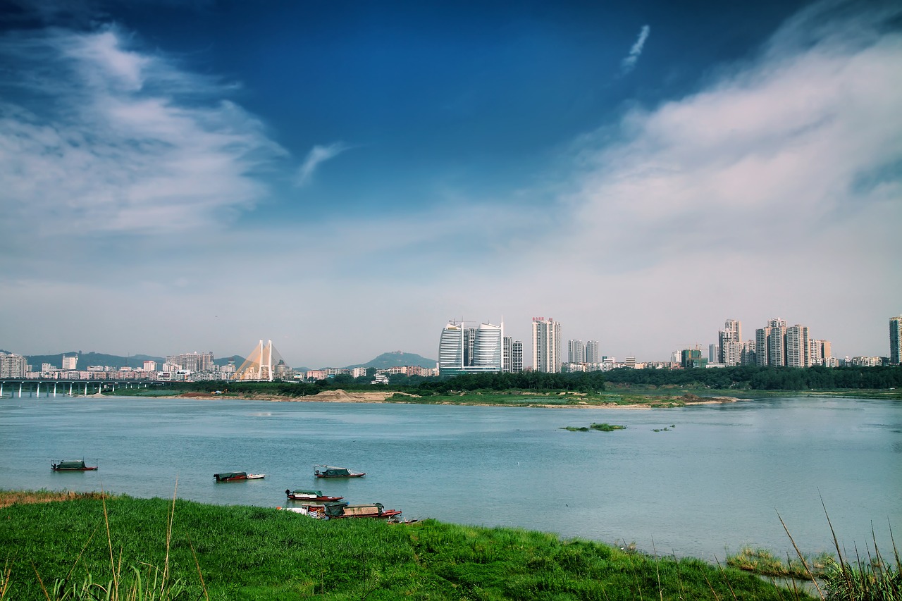 jiang  river  nanchong free photo