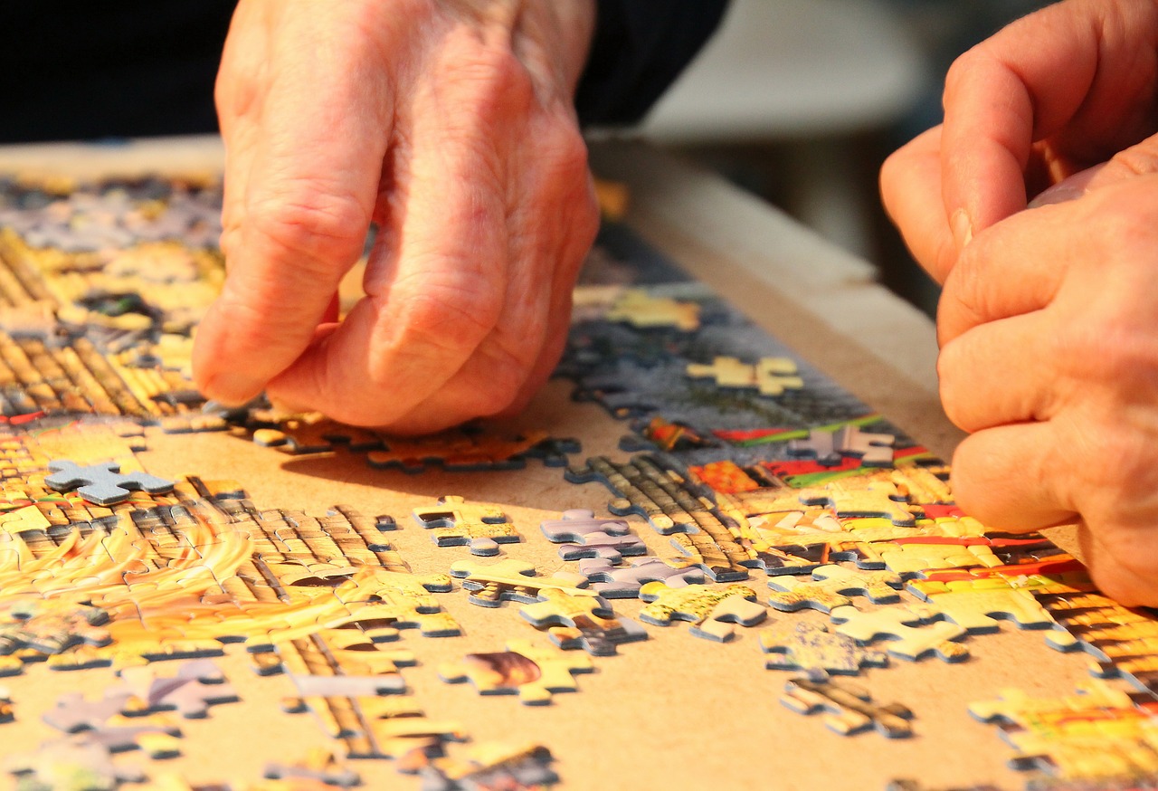 jigsaw puzzle a piece of grandmother free photo