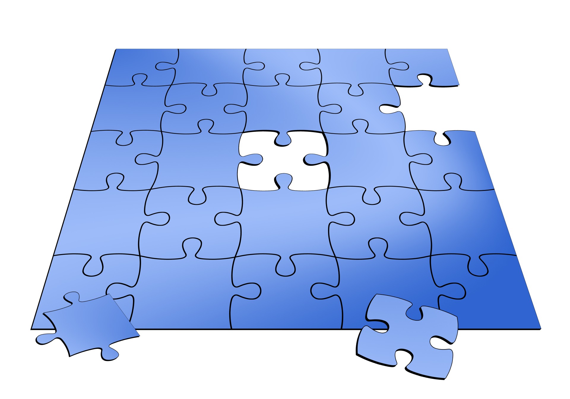 jigsaw puzzle missing piece free photo