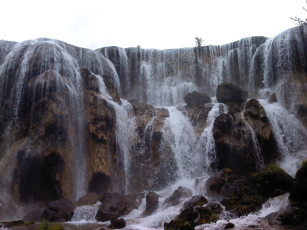 jiuzhaigou falls landscape free photo