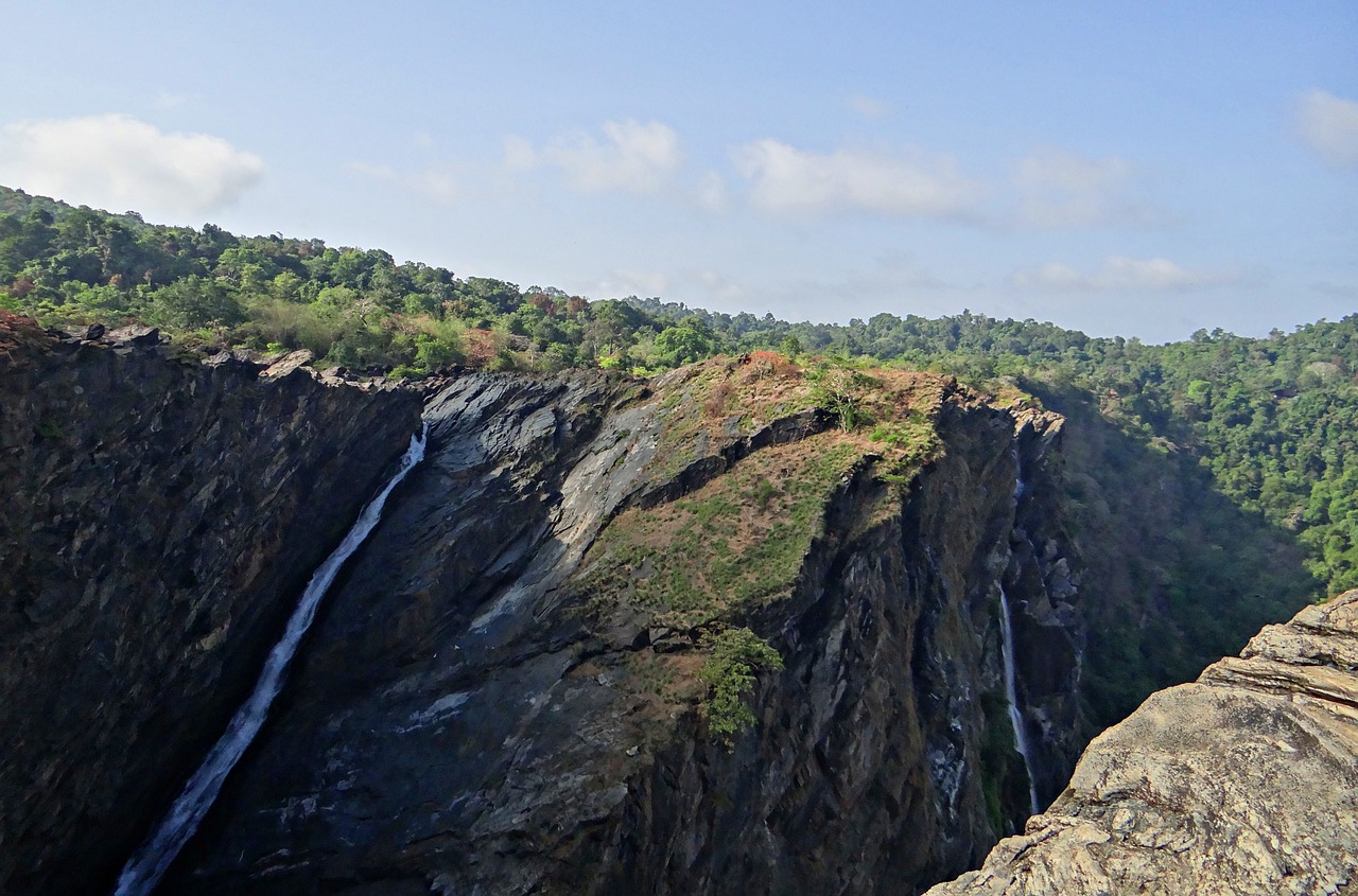 jog falls western ghats waterfall free photo