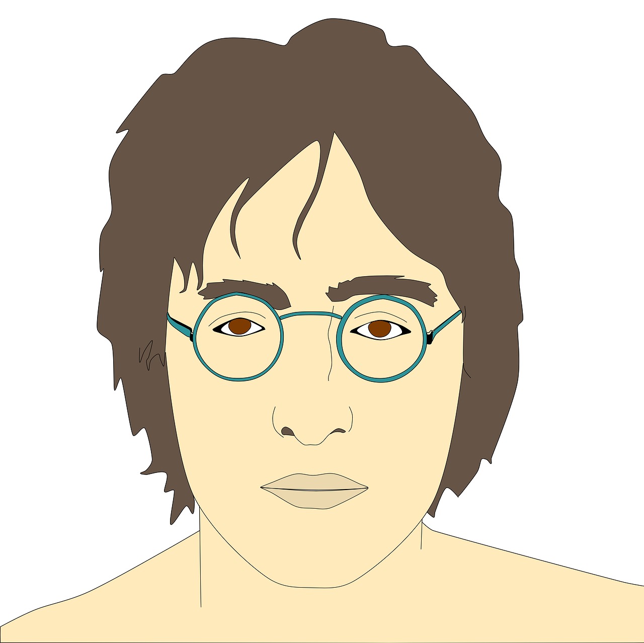 john lennon illustration personality free photo