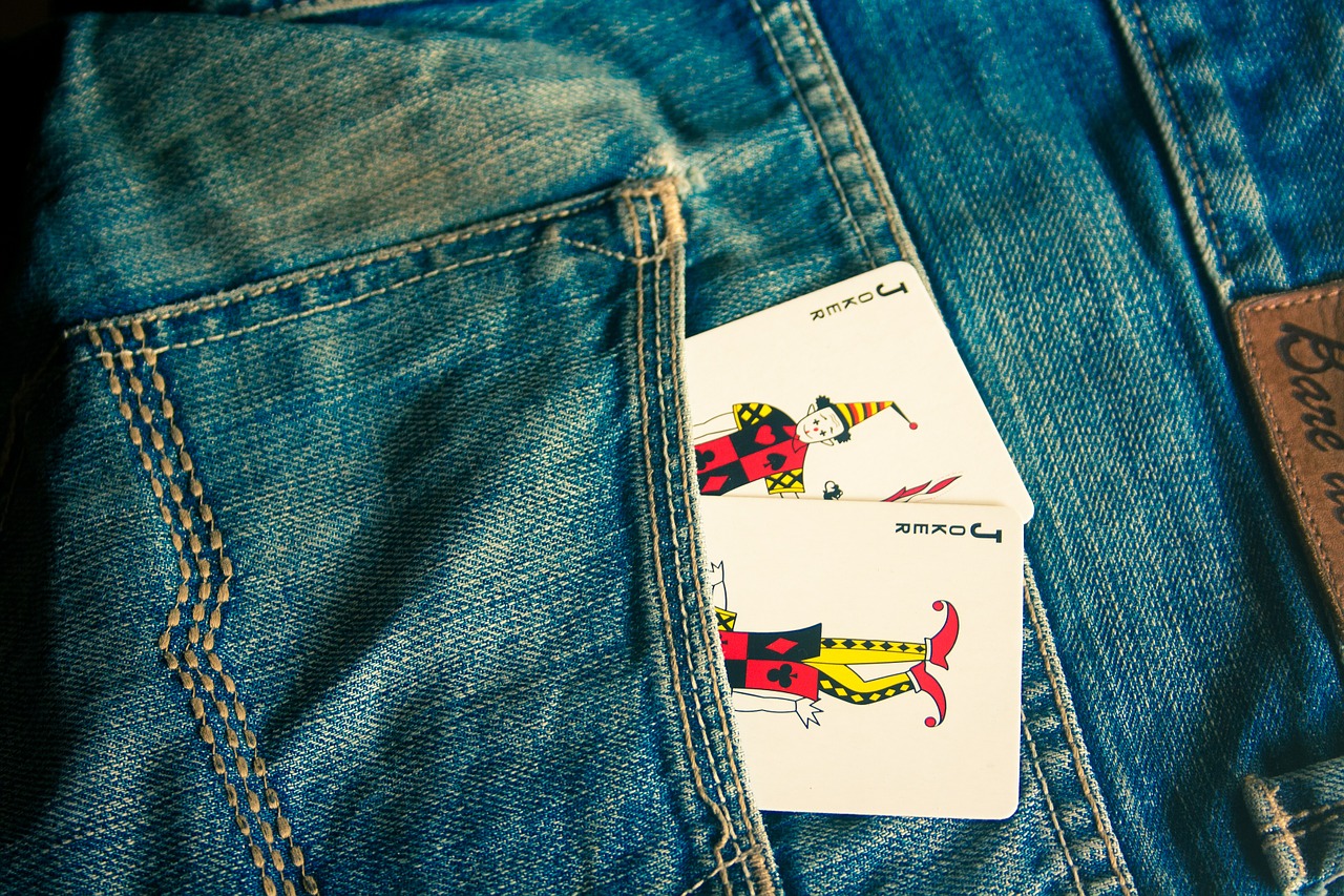 joker cards jeans free photo