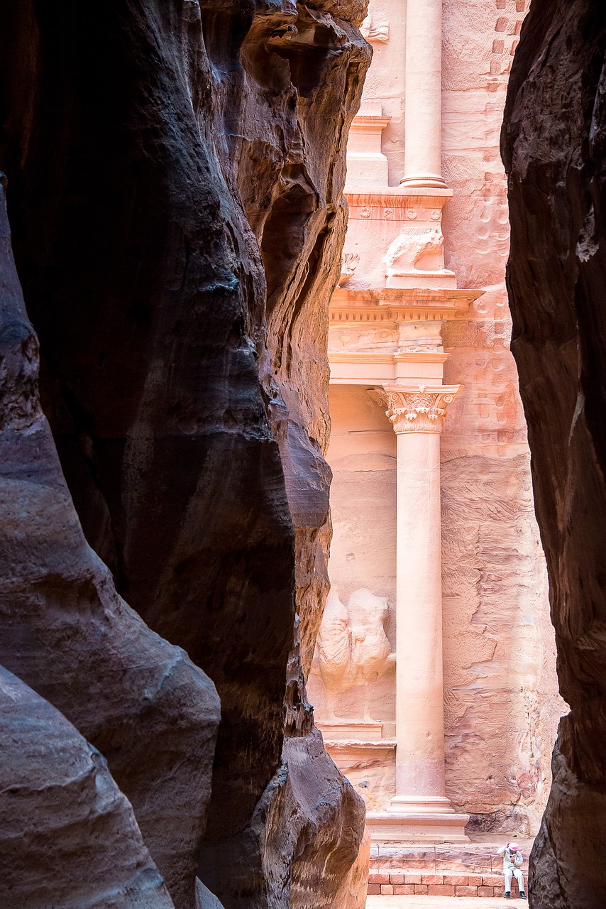 jordan petra stone palace free photo