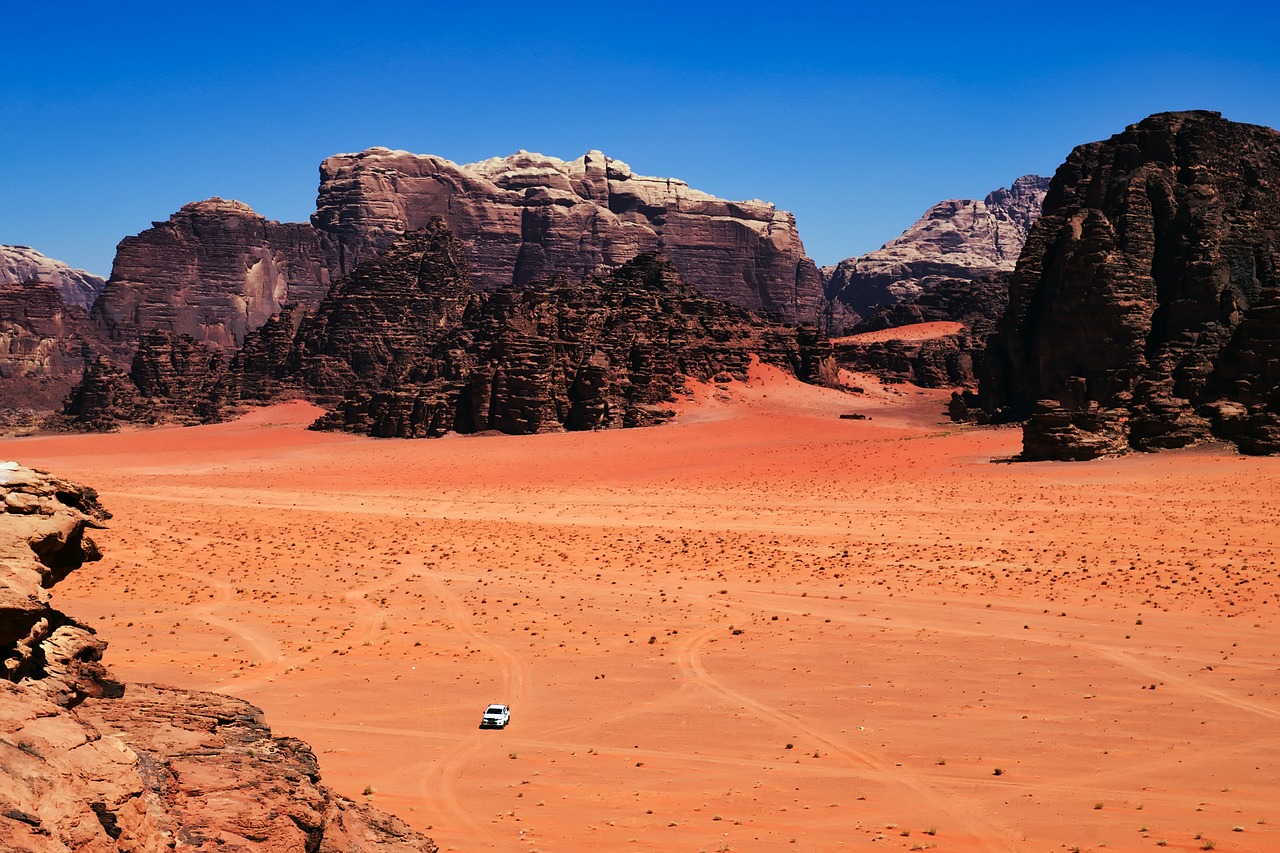 jordan desert dry free photo