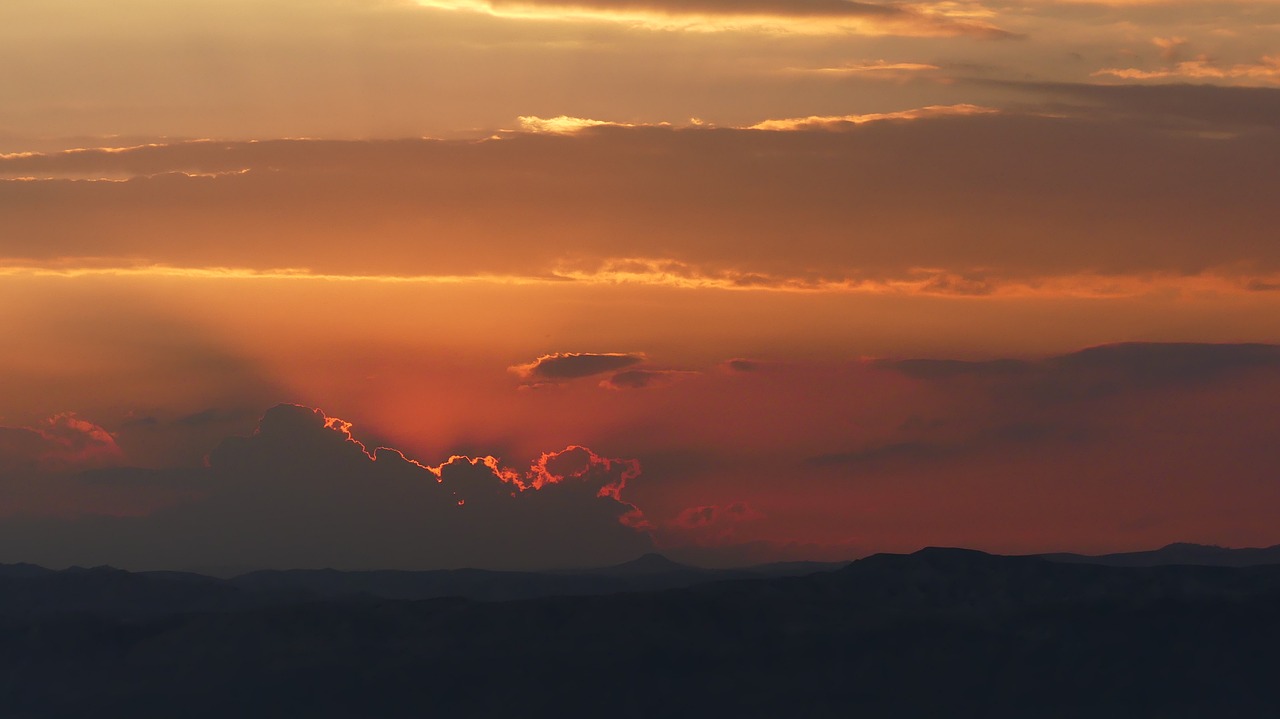 jordan  sunset  cloud free photo