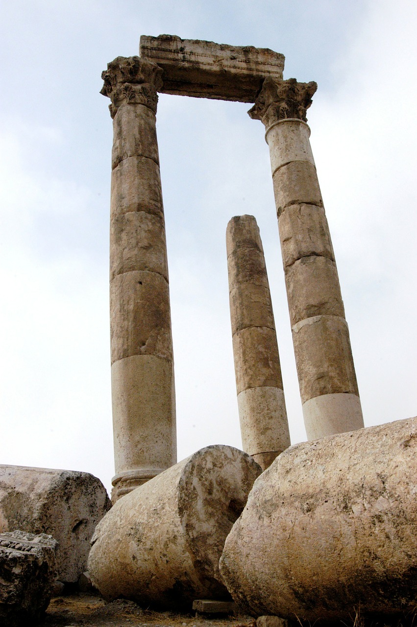 jordan ruins remains free photo