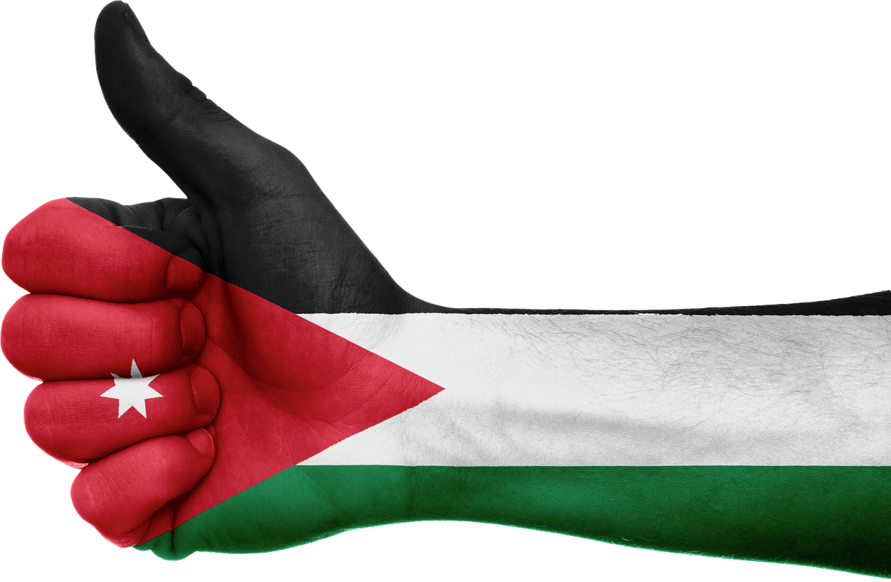 jordan flag hand free photo