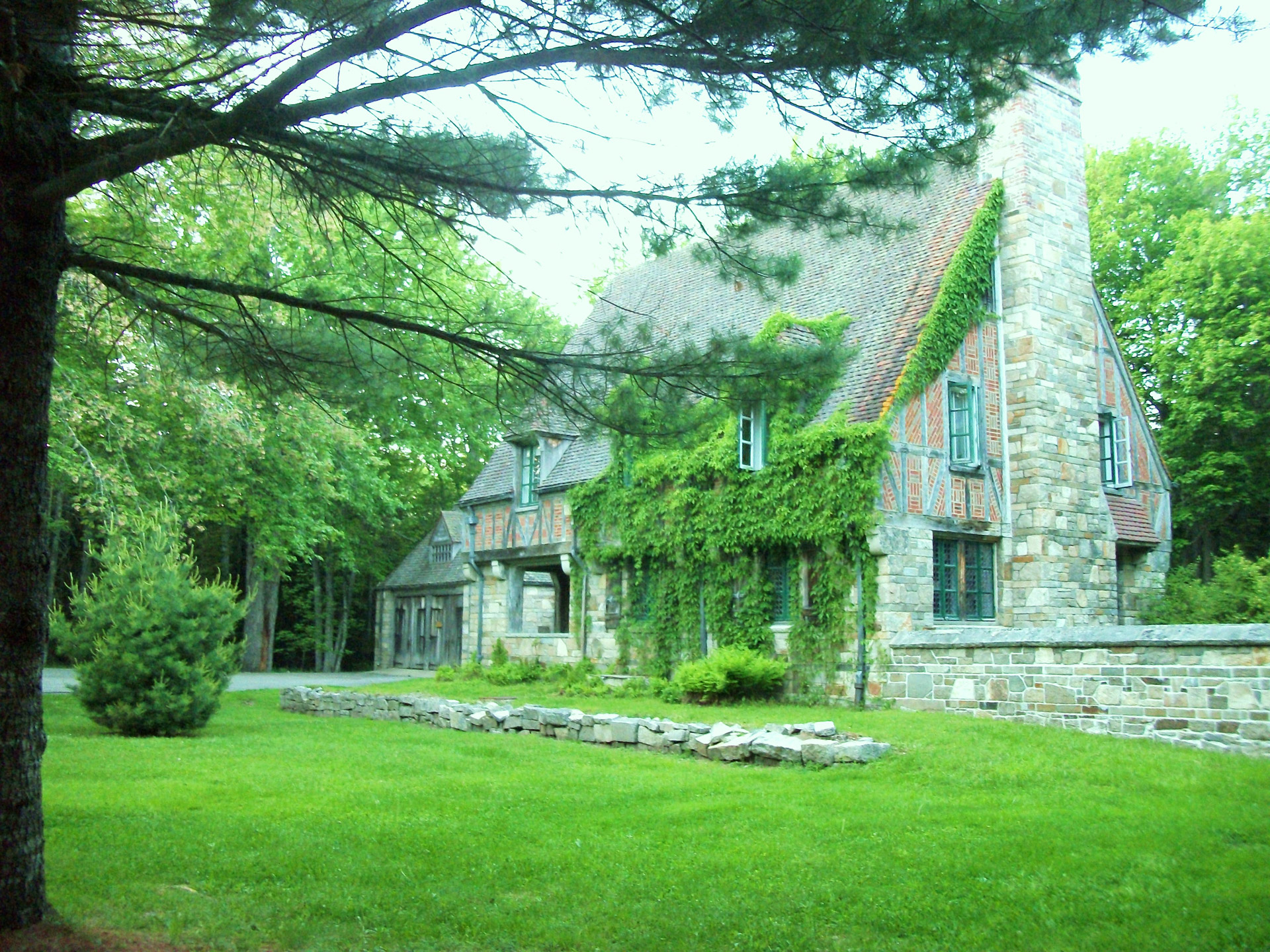 jordan pond gate house john d free photo