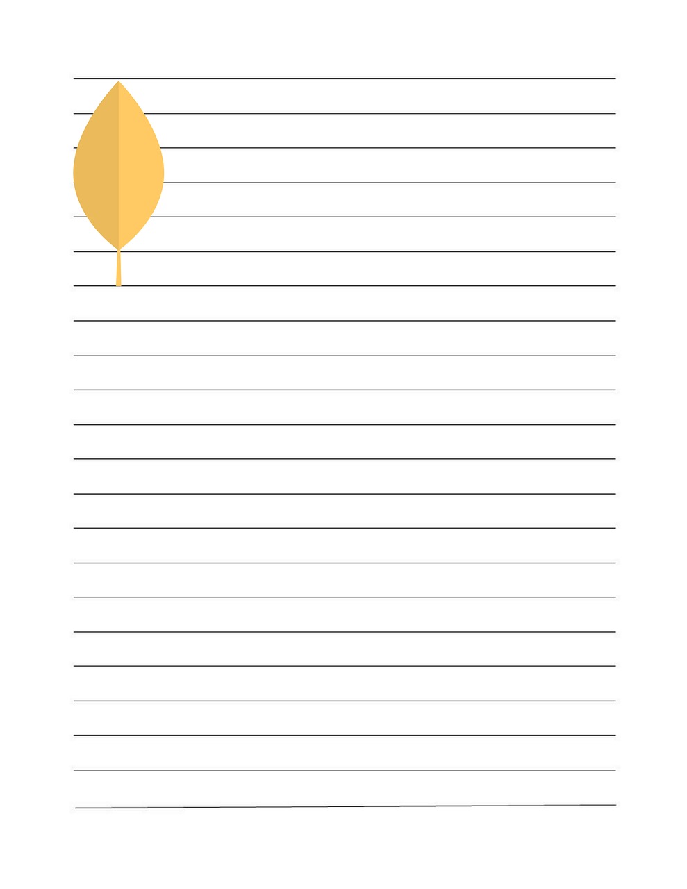 journal page  yellow leaf  autumn free photo