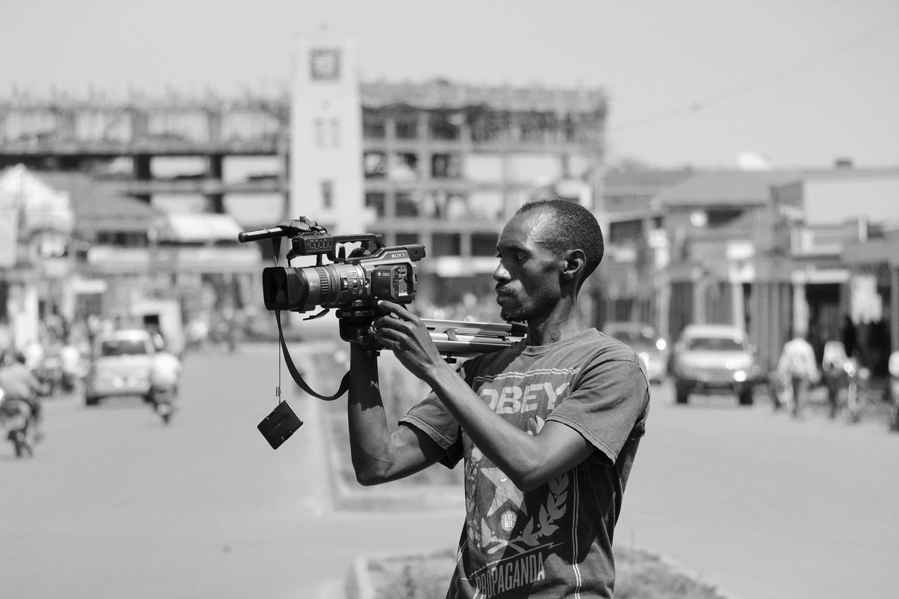 journalist cameraman uganda free photo