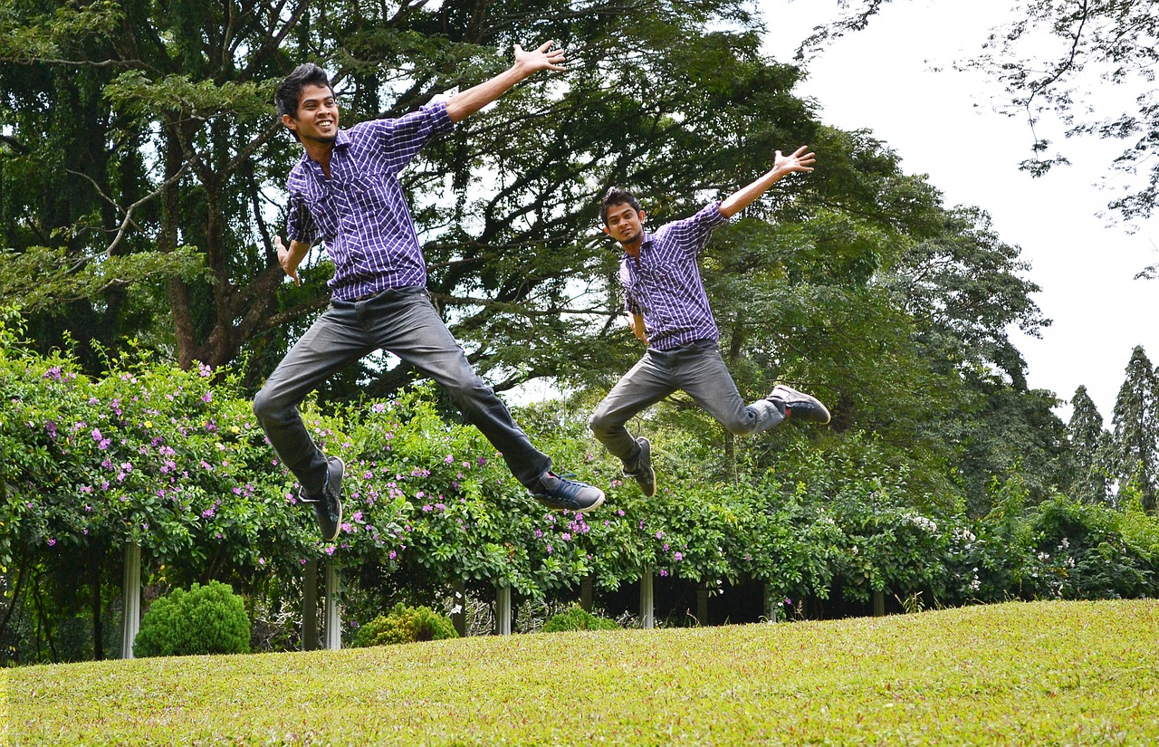joy jump multiplicity free photo