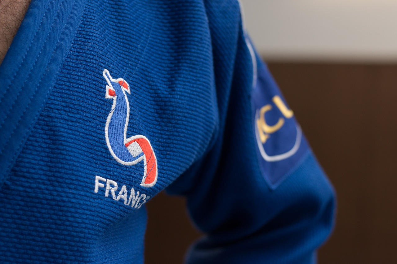 judo kimono french team free photo
