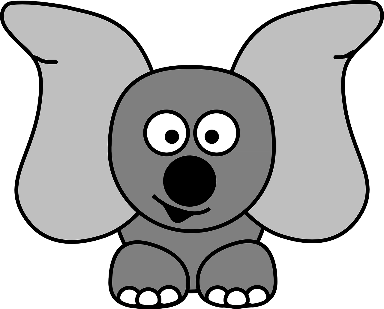 jug ears elephant dumbo free photo