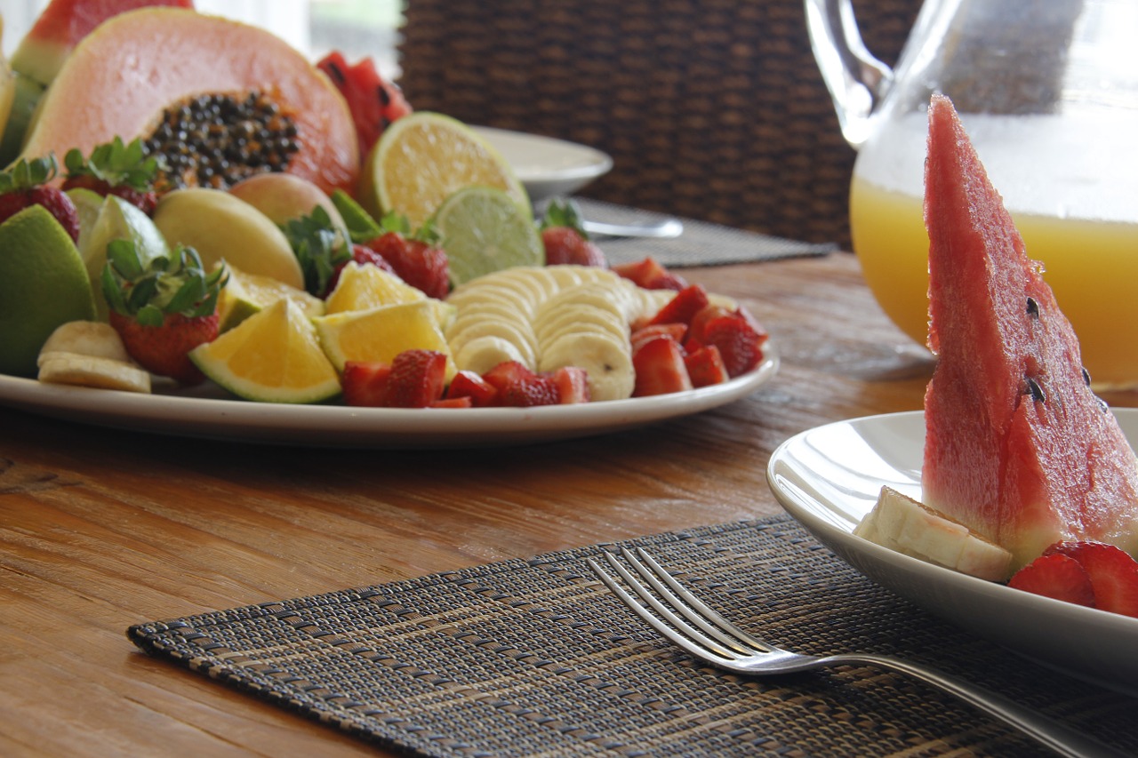 juice table fruit free photo